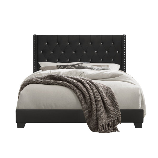 Andover Mills™ Sanders Upholstered Bed & Reviews Wayfair
